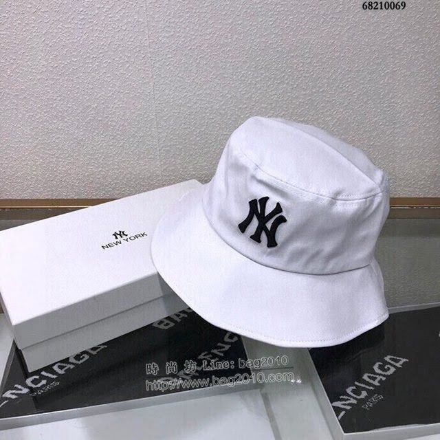 NY男女同款帽子 MLB刺繡漁夫帽遮陽帽  mm1058